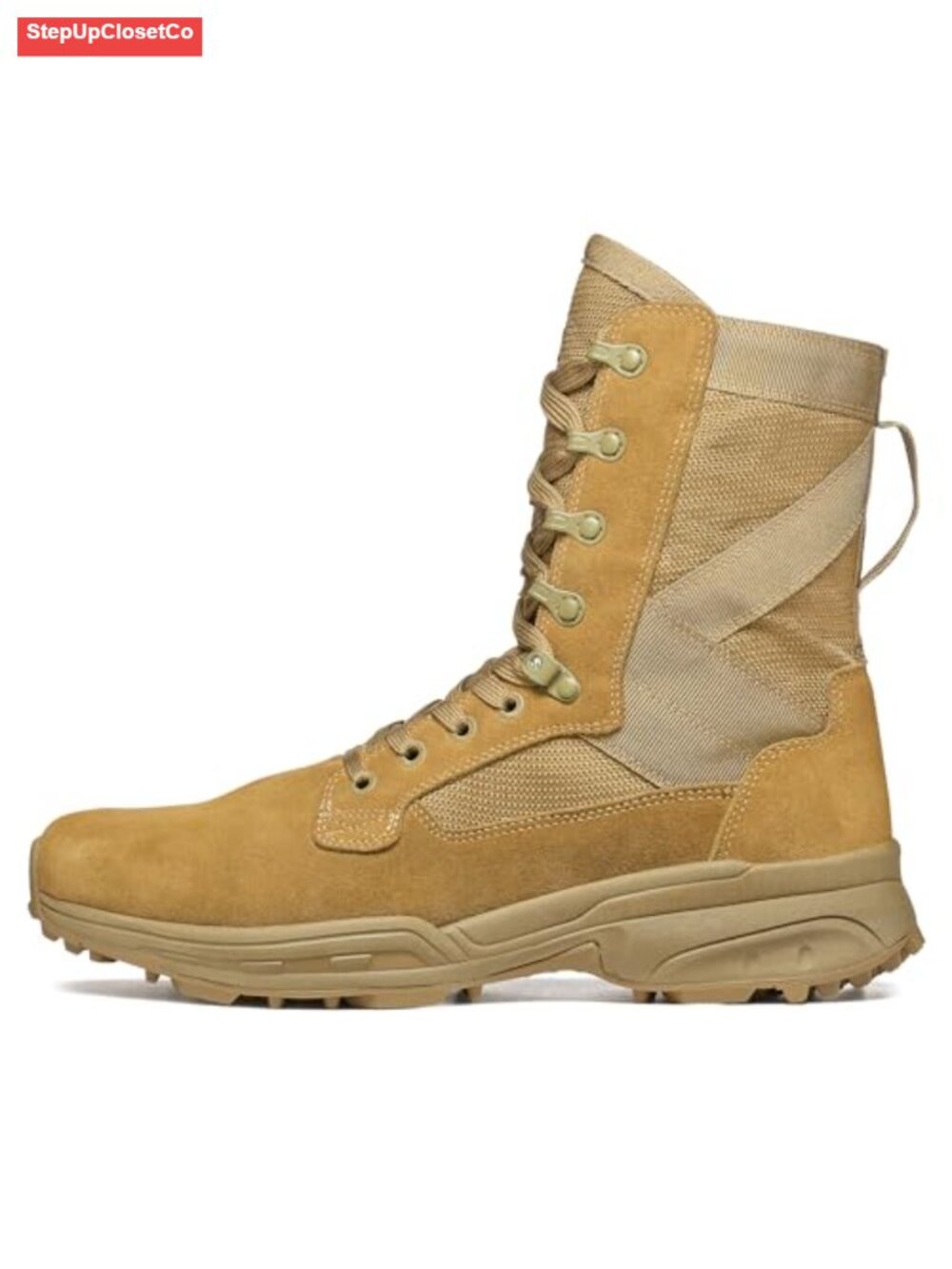 Tactical Combat Boots Suede Leather Ankle High - Picture 1 of 6